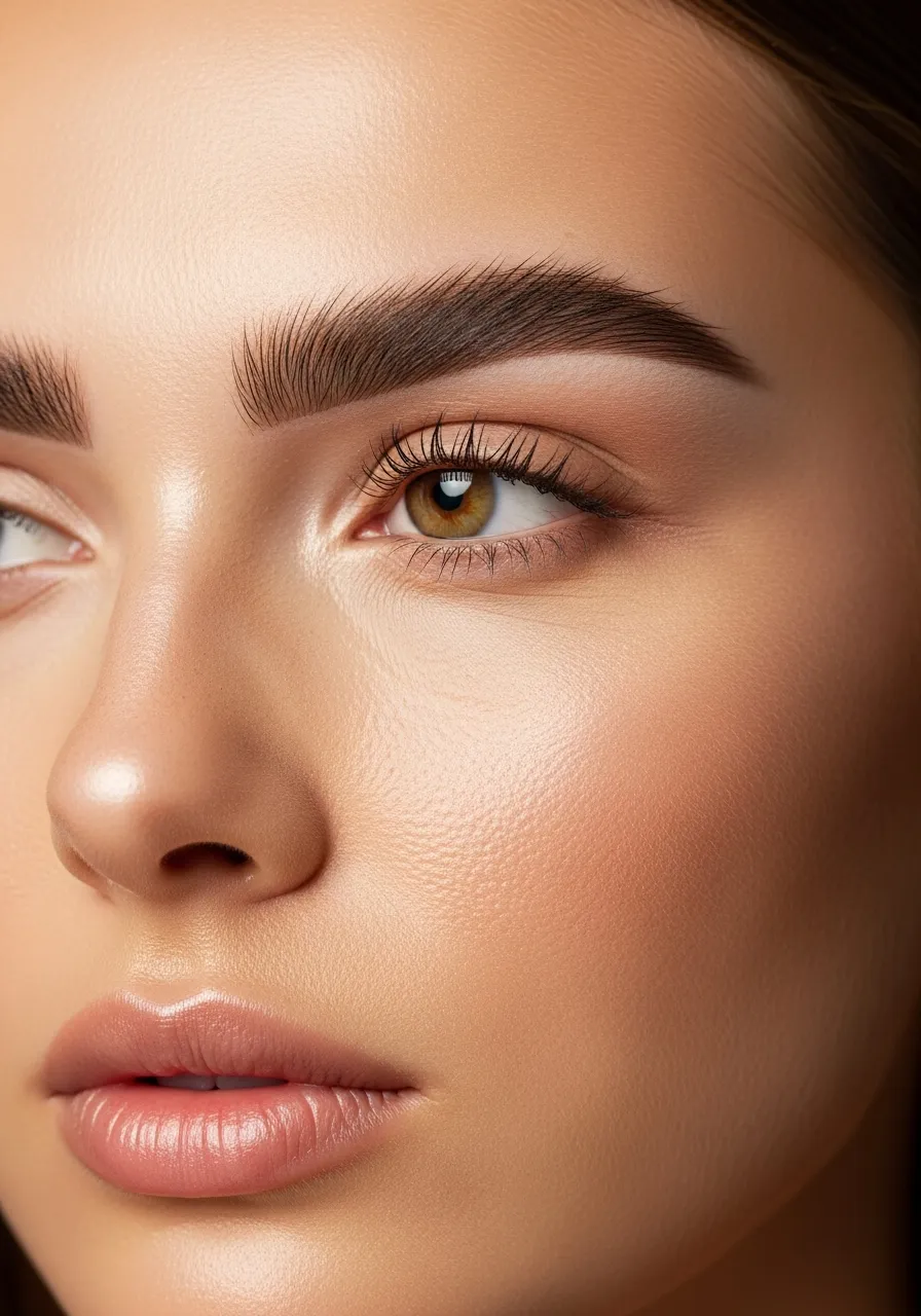 Microshading de cejas con efecto polvo suave y degradado natural